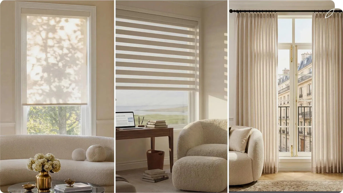 Comparison of Shades, Blinds and Curtains