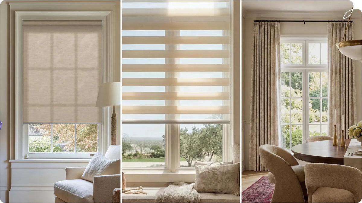 Comparison of Shades, Blinds and Curtains
