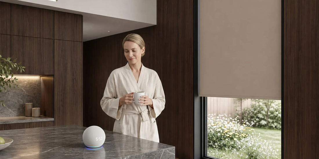 Adjust your shades effortlessly via remote, app, or voice control—creating smoother daily routines with precise light and privacy control throughout the day.
