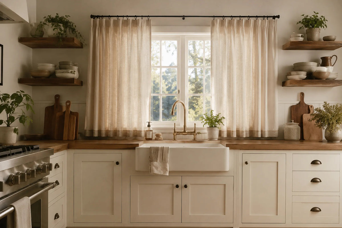 Panels frame only the window area for a clean, classic look.
