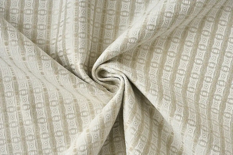 Bone patterned room darkening curtain fabric for decorative custom drapes.