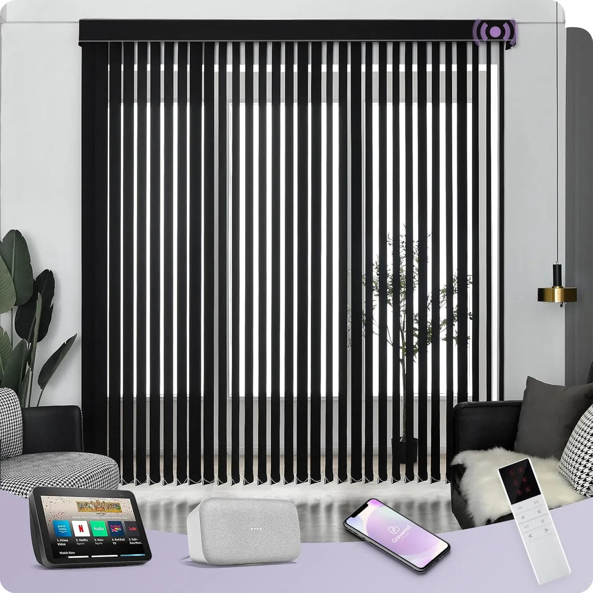 Graywind Smart Vertical Blinds