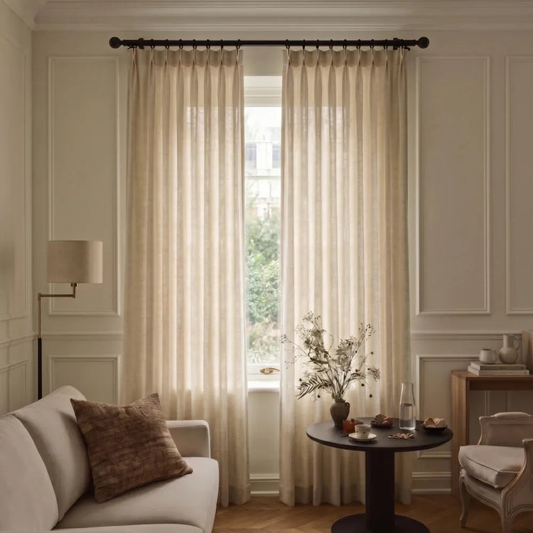 Light filter curtain with rod 