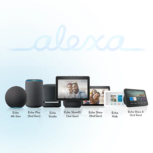 Motorized cellular shades can work with the Echo 4th Gen, Echo Plus (2nd Gen), Echo Studio, Echo ShowIO (3rd Gen), Echo Show 2nd Gen, Echo Hub, and Echo Show 8 (3rd Gen) directly.