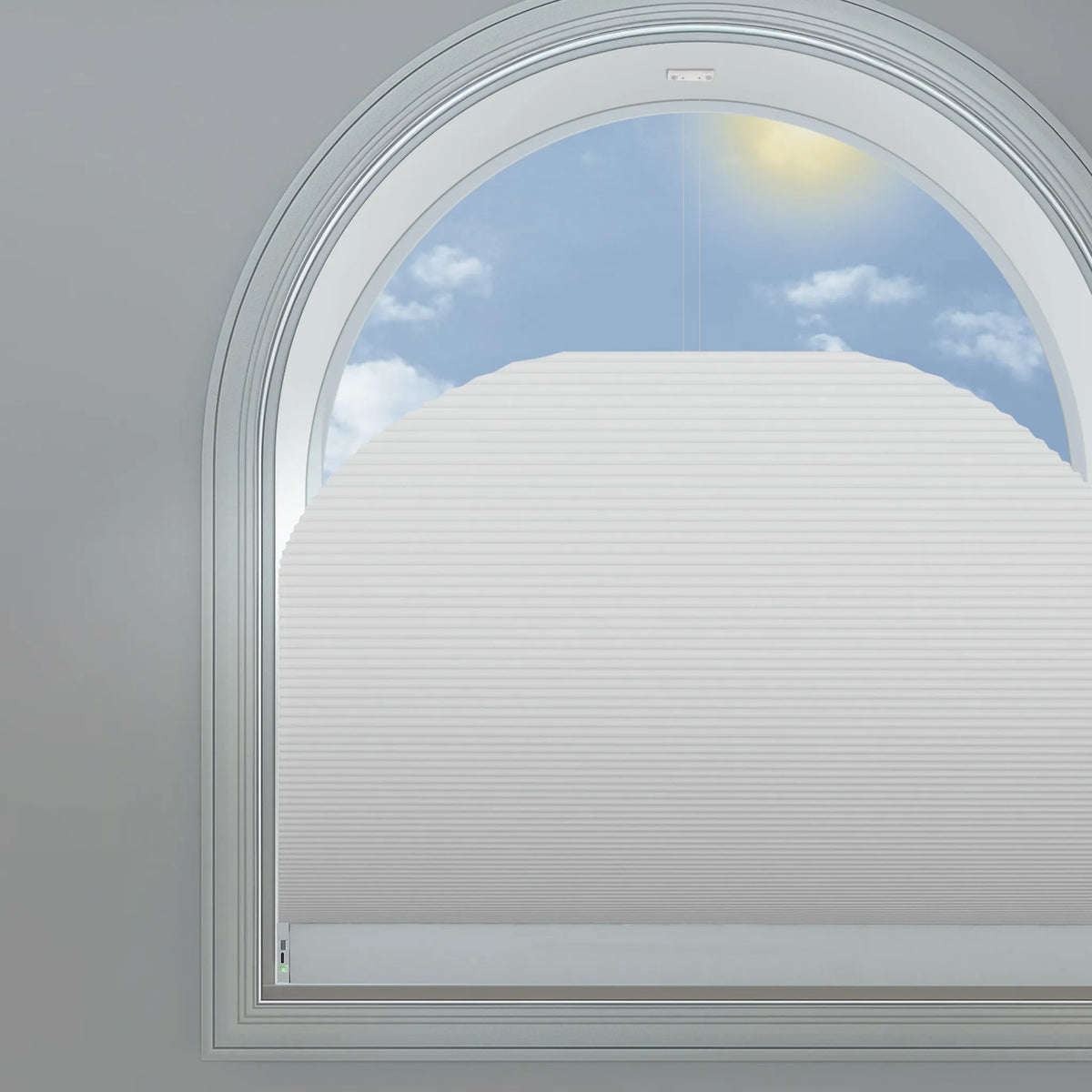 Designed for arch windows that standard shades cannot easily fit.
