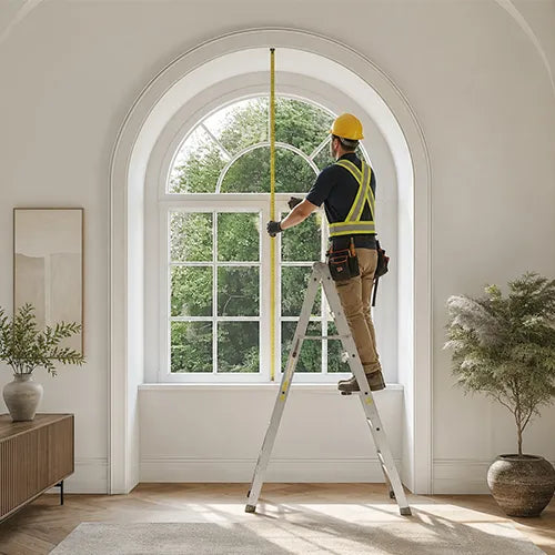 Elongated Arch Cellular Shades is custom-built to match the exact dimensions and geometry of your window.
