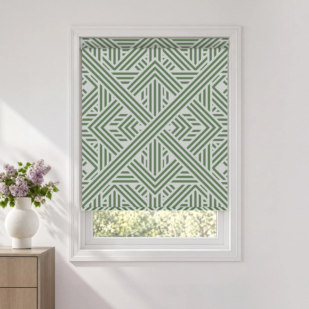 Graywind Motorized Printed Roller Shades