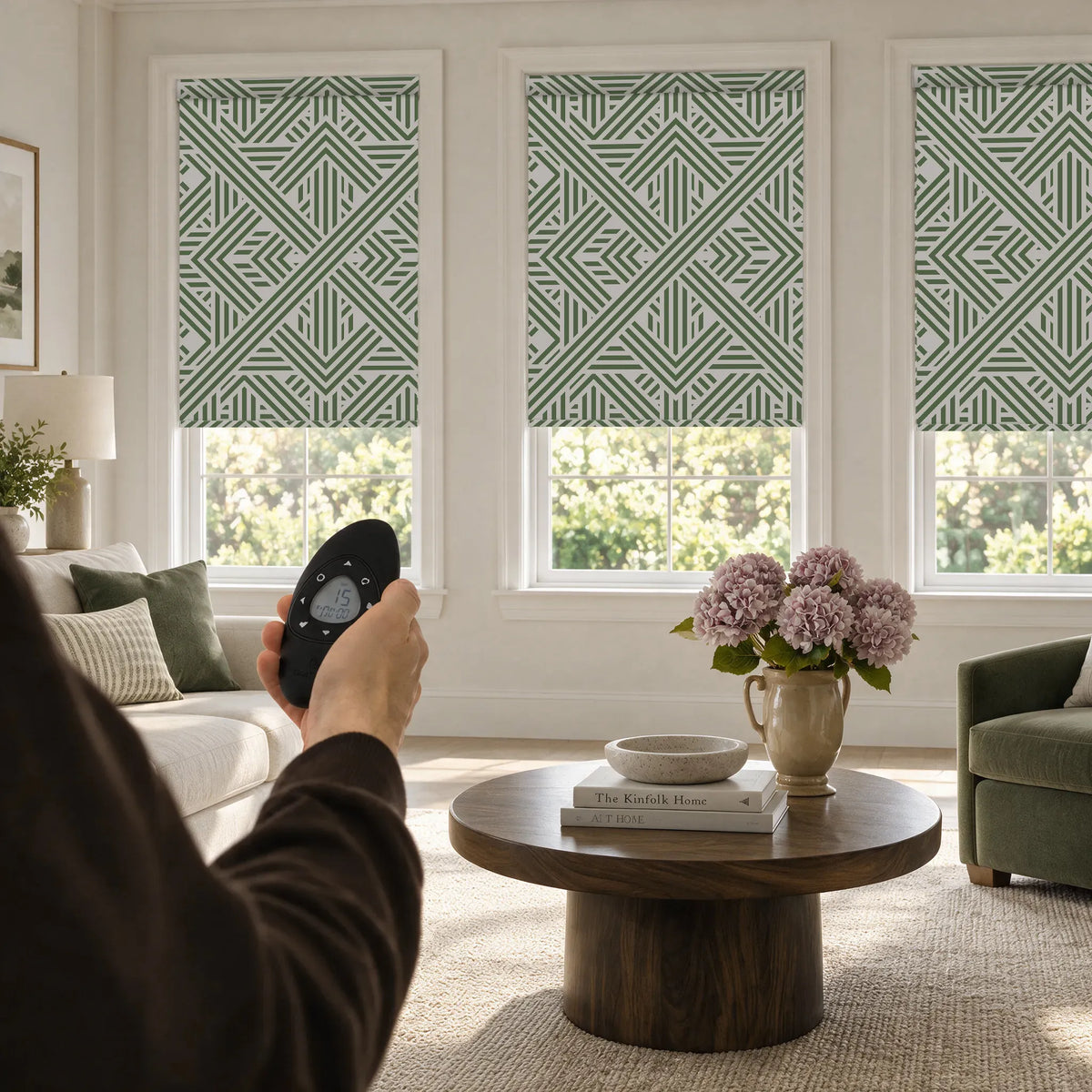 Graywind Motorized Printed Roller Shades