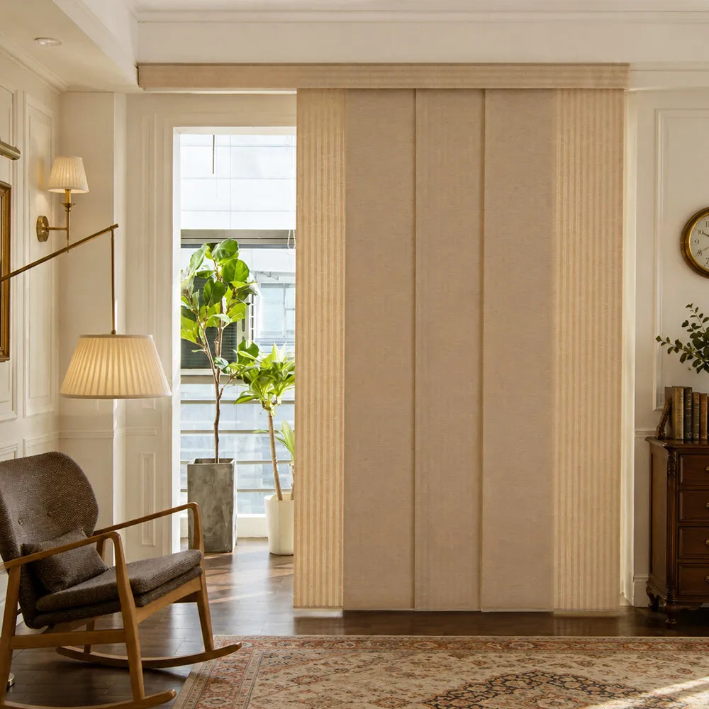 Panel track blinds