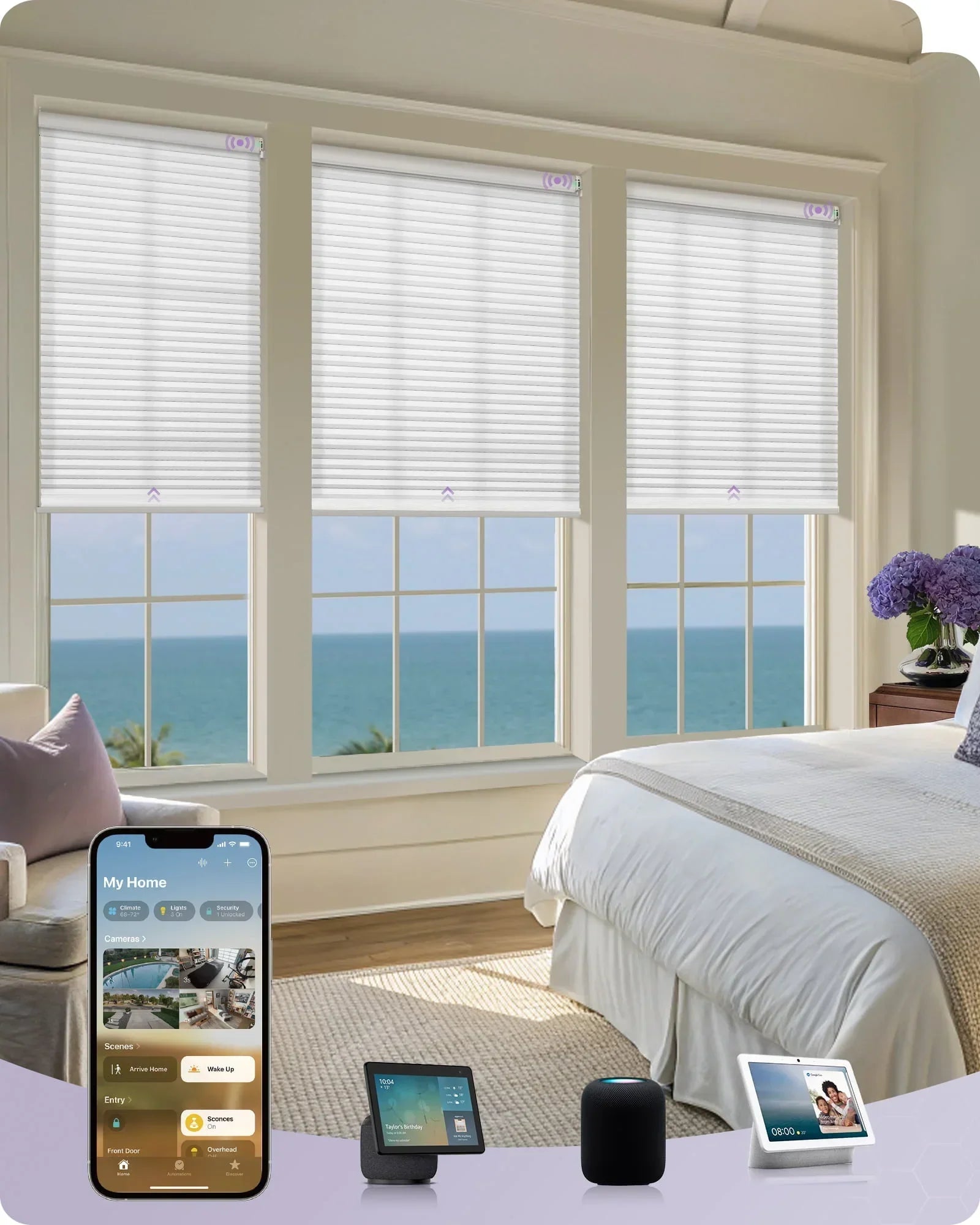 Graywind x Coulisse Motorized Cellular Shades