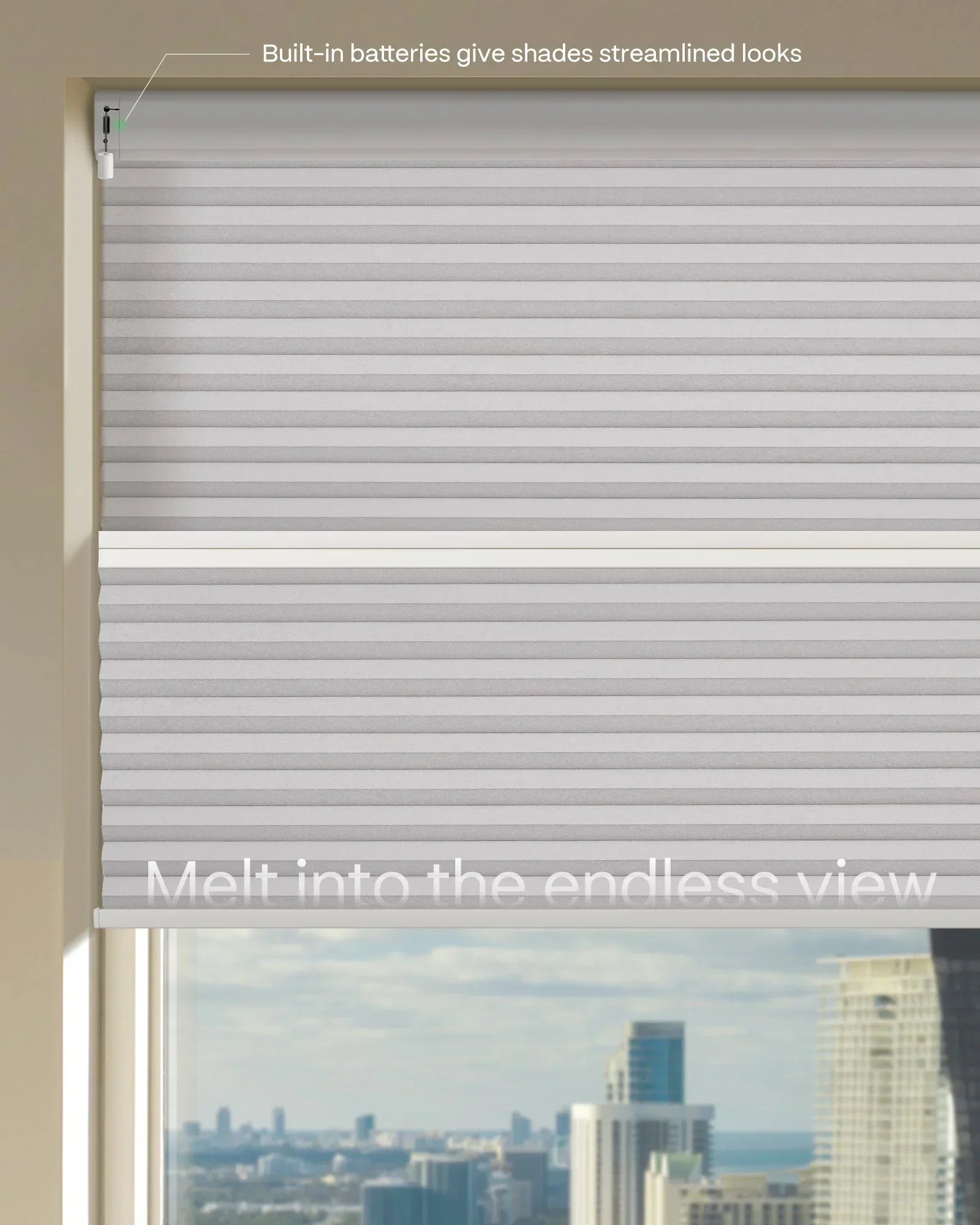 Graywind x Coulisse Motorized Day Night Cellular Shades
