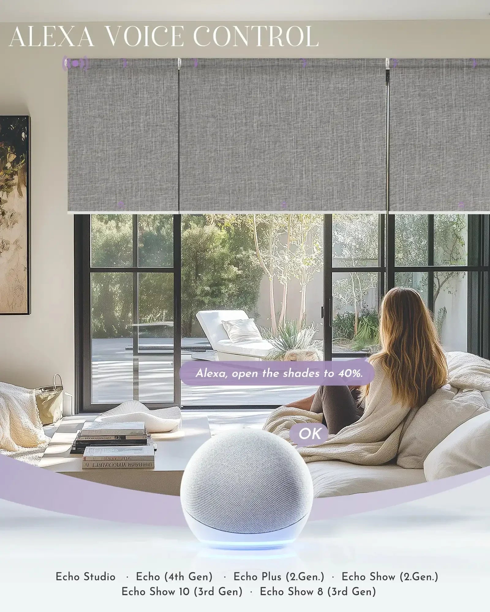 Graywind Motorized Coupled Roller Shades