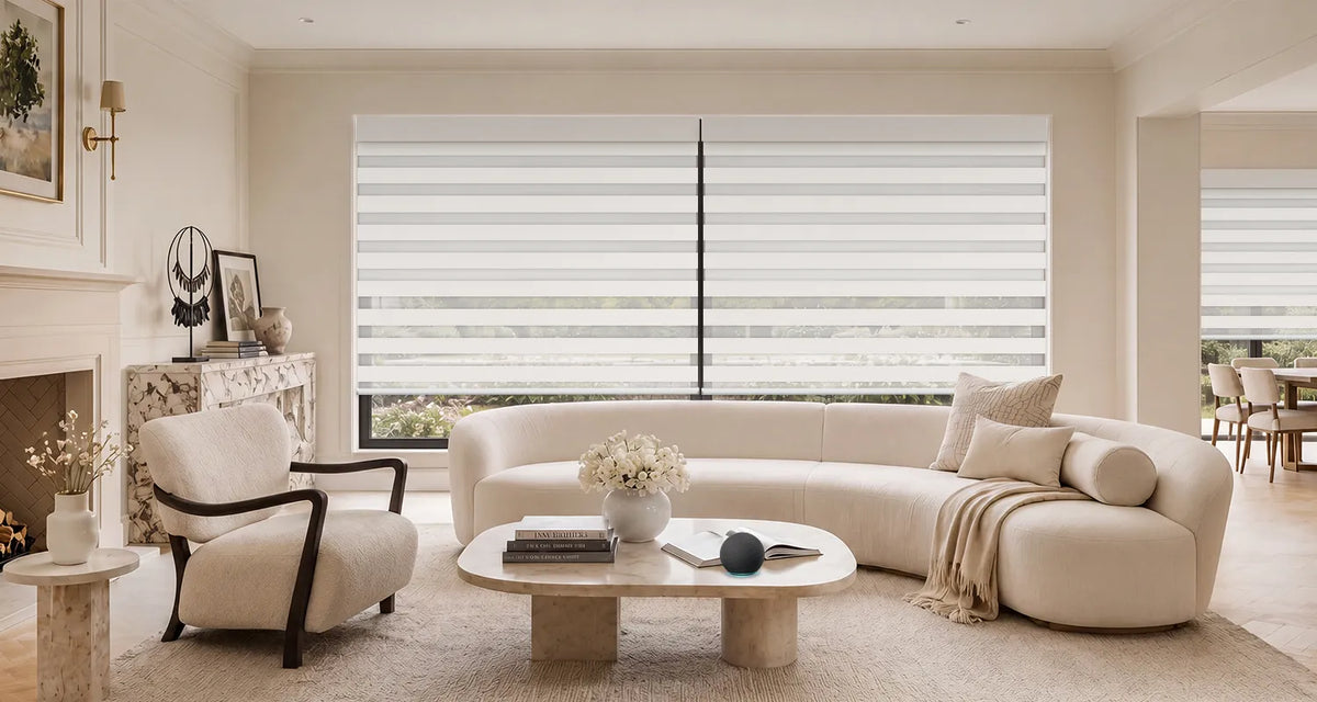 Smart Dual Shades for Flexible Light and Privacy Control