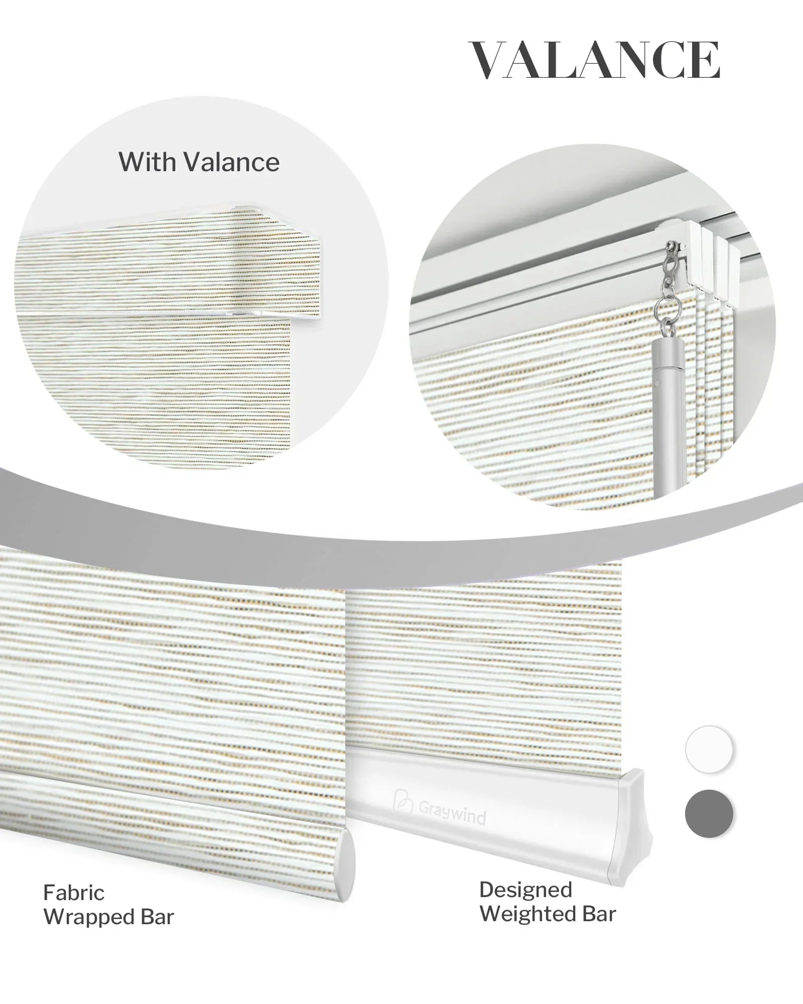 Graywind Manual Panel Track Blinds | Natural Series | Custom to 153" Width