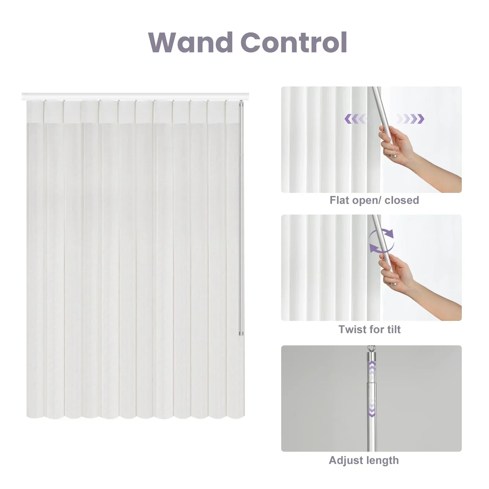 Graywind Manual Sheer Vertical Blinds | Striped Series | Customizable