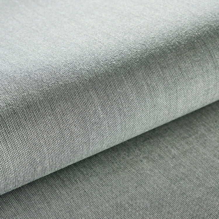 Close-up of gray fabric with a subtle texture