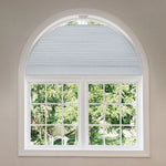 Smart Arch Shades with blackout white fabric