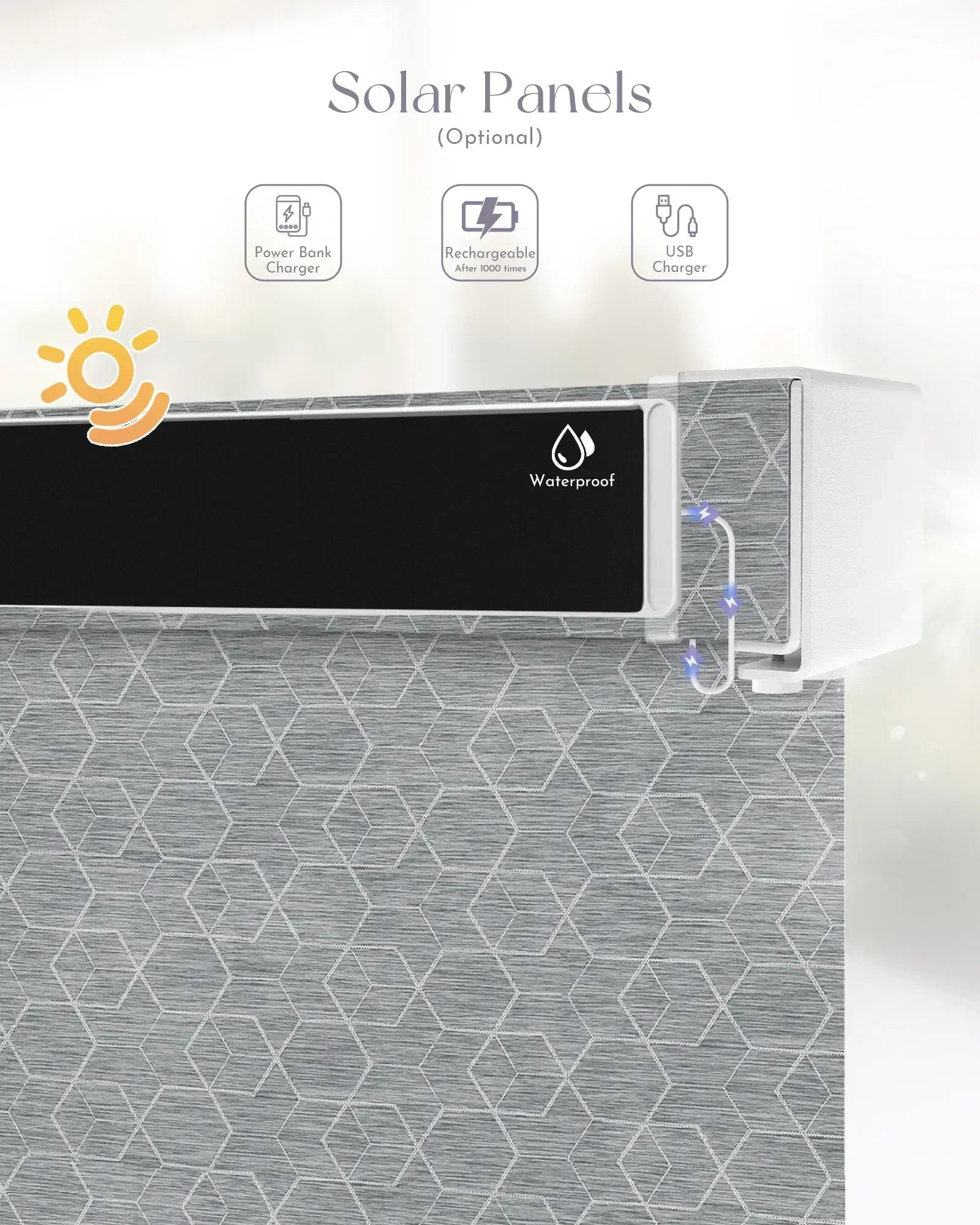 Graywind Motorized Outdoor Shades | Exterior Patio Shades | Customizable