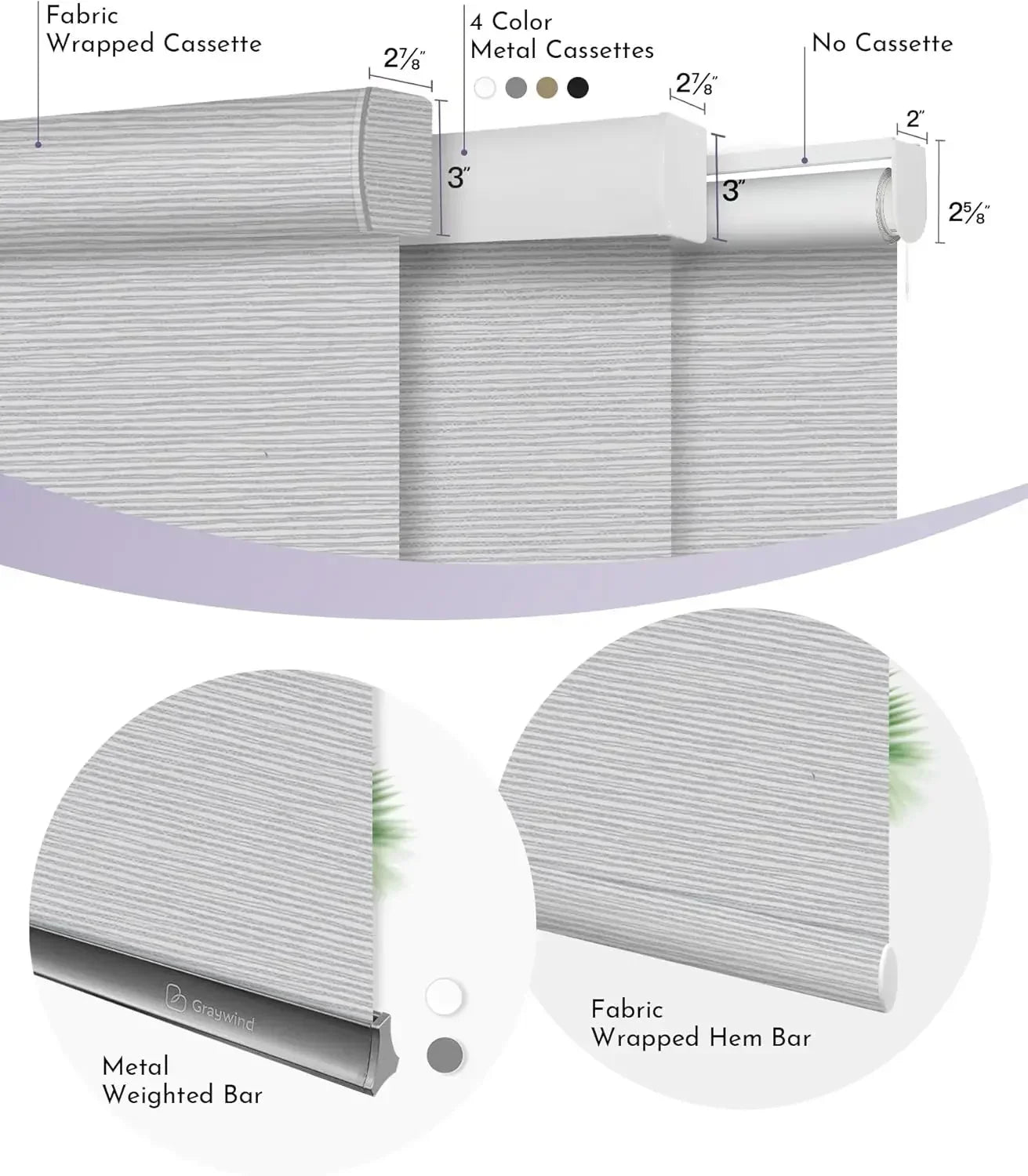 Graywind Motorized Blackout Roller Shades | Designed Series