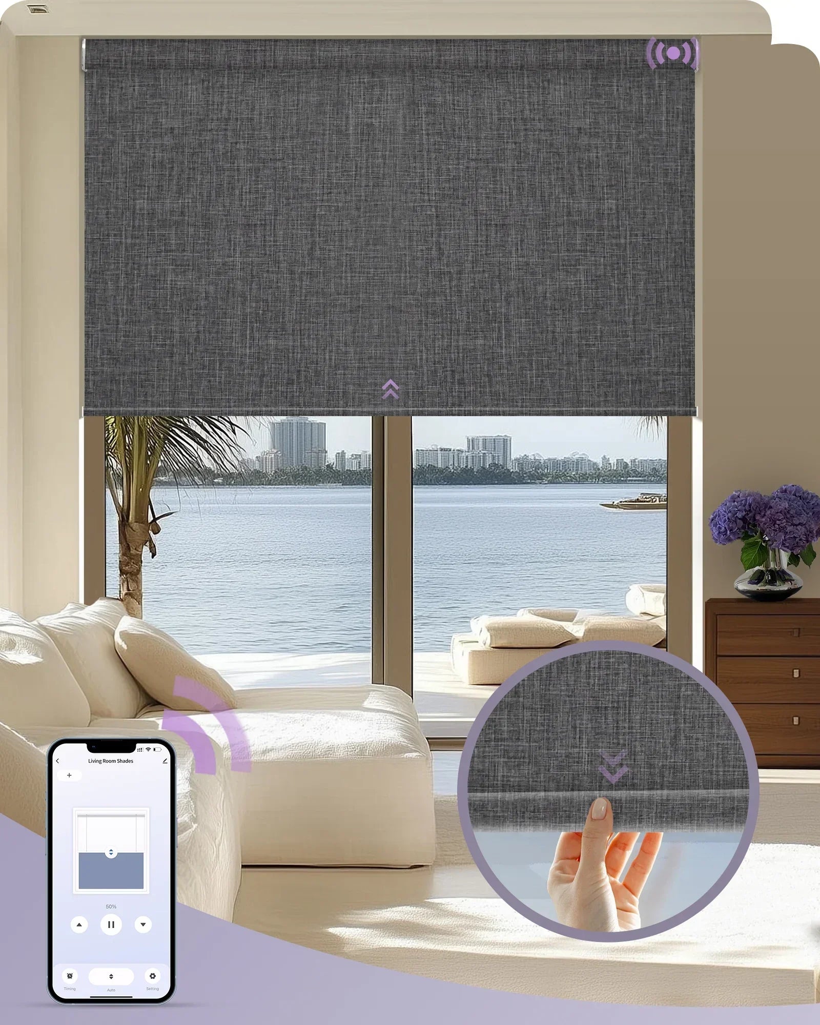 Graywind Manual-Motorized Roller Shades