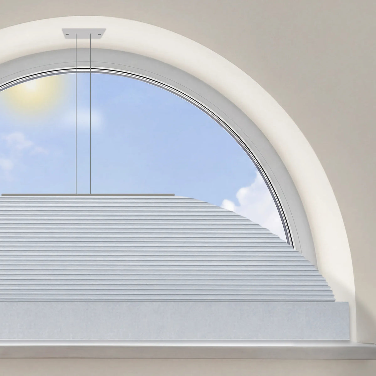 smart arch shades has a clean and finished look and is custom-built to match the exact dimensions and geometry of your window.