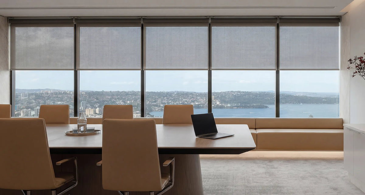 Smart Coupled Roller Shades for Large Window Coverage